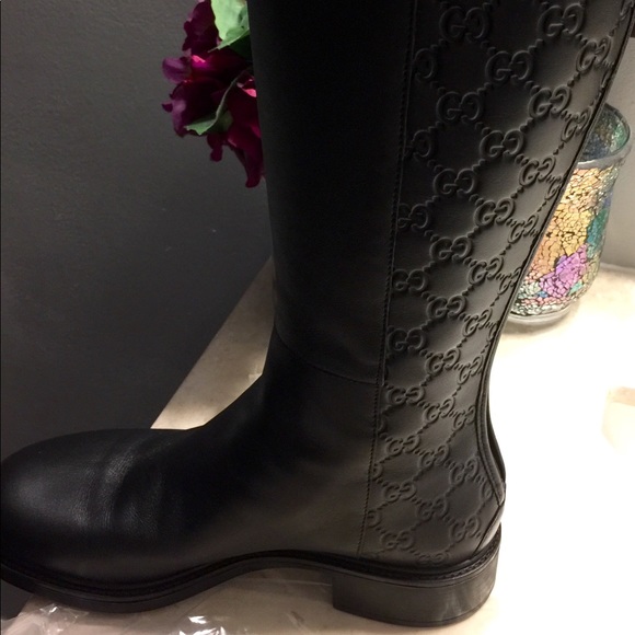 Gucci Shoes - Gucci Authentic Gussima Black Boots. NwT